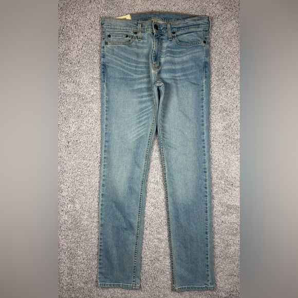 Hollister Jeans Mens 30 x 32 Skinny Light Wash Casual Basic Classic Denim Prep - Picture 1 of 4